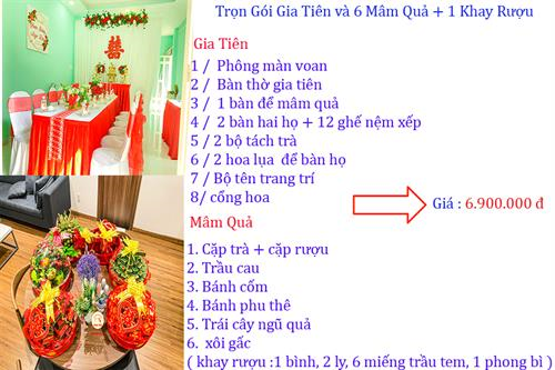 Trọn Gói Trang Trí Gia Tiên Và Mâm Quả